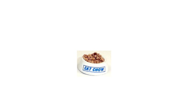 HR57186 Filled Cat Chow for Dollhouse Miniature