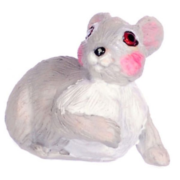 FCA243G Rabbit for Dollhouse Miniature - Gray