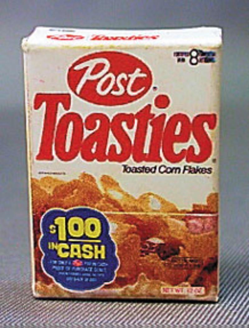 HR54054 Post Toasties -  er Box for Dollhouse Miniature