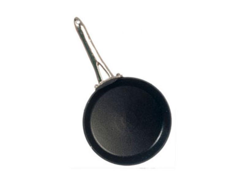 FCA4467BK Non-Stick Pan for Dollhouse Miniatures, Black - Medium