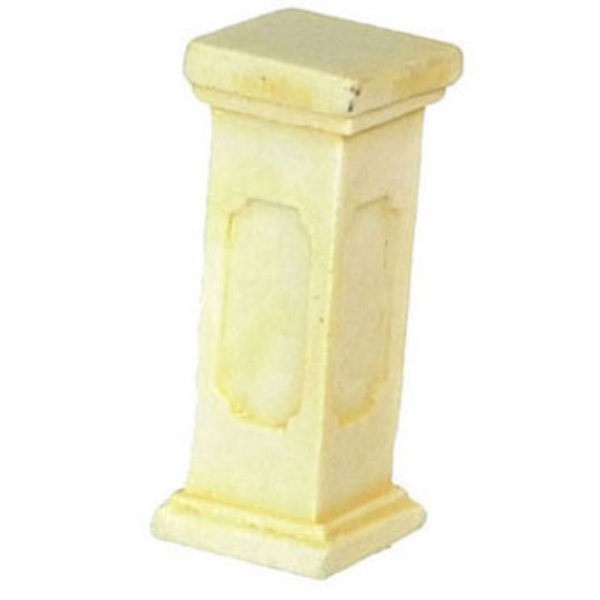 FCA2108IV 0.5 in. Scale Pedestal for Dollhouse Miniature - Ivory - 3 Piece