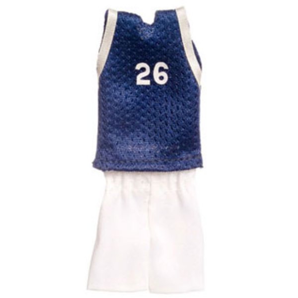 FCA3146A Basketball Outfit for Dollhouse Miniature - Navy