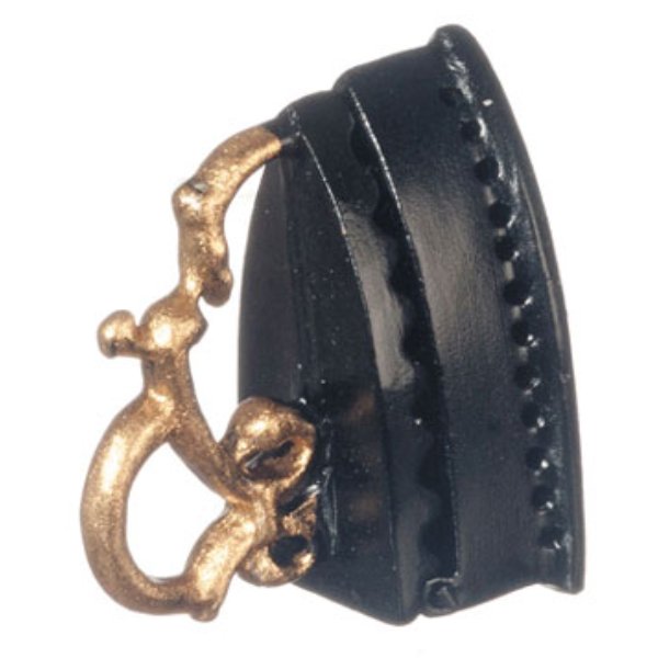 FCA4632BK Iron for Dollhouse Miniature - Black