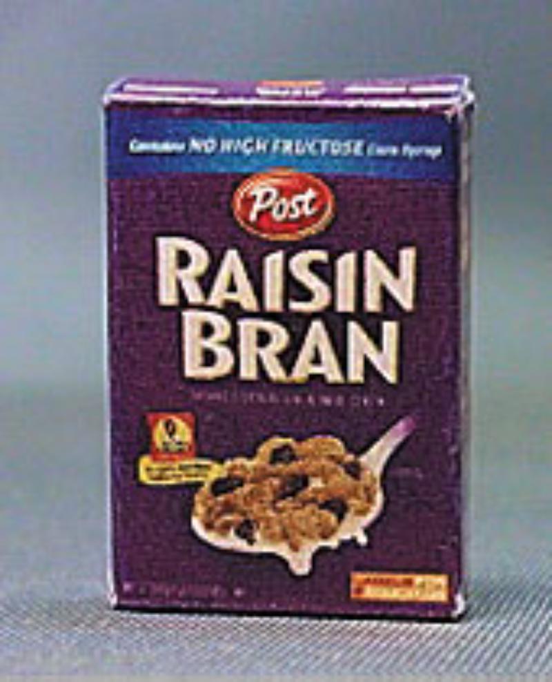 HR54317 Raisin Bran for Dollhouse Miniature