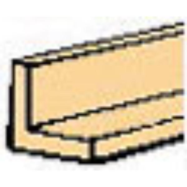 NE502 0.078 in. Angle Structural Shape - Precision Metal Angle Profile for Dollhouse Miniature