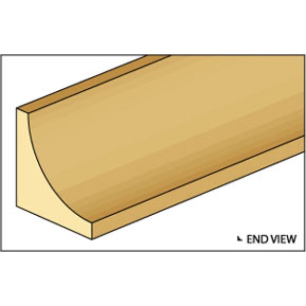 NE92 0.07 in. Cove for Dollhouse Miniature
