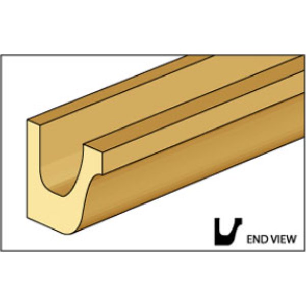 NE956 GA-12 Gutter for Dollhouse Miniature
