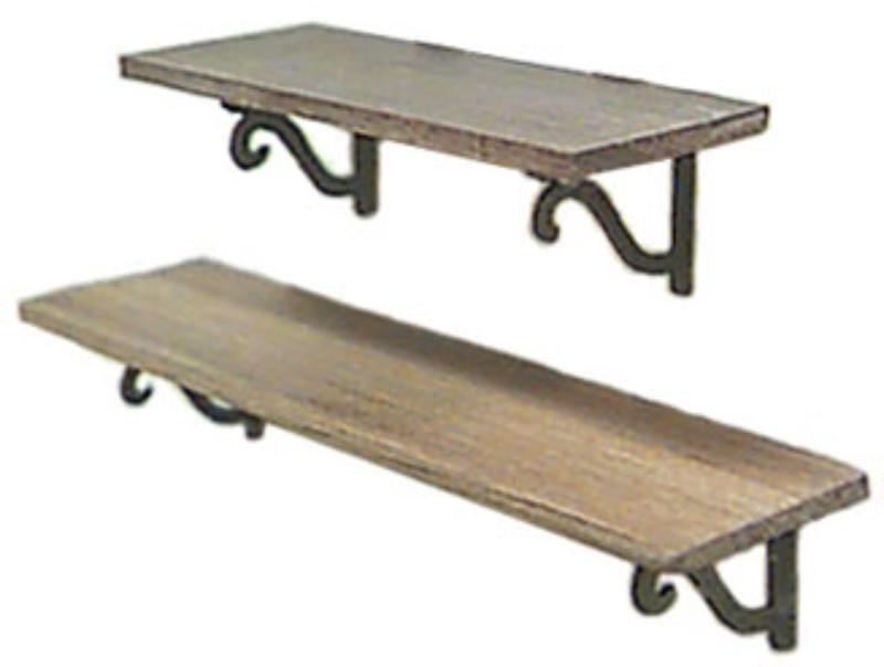 OLDA100C 3 in. Plate Shelf for Dollhouse Miniature, Cherry