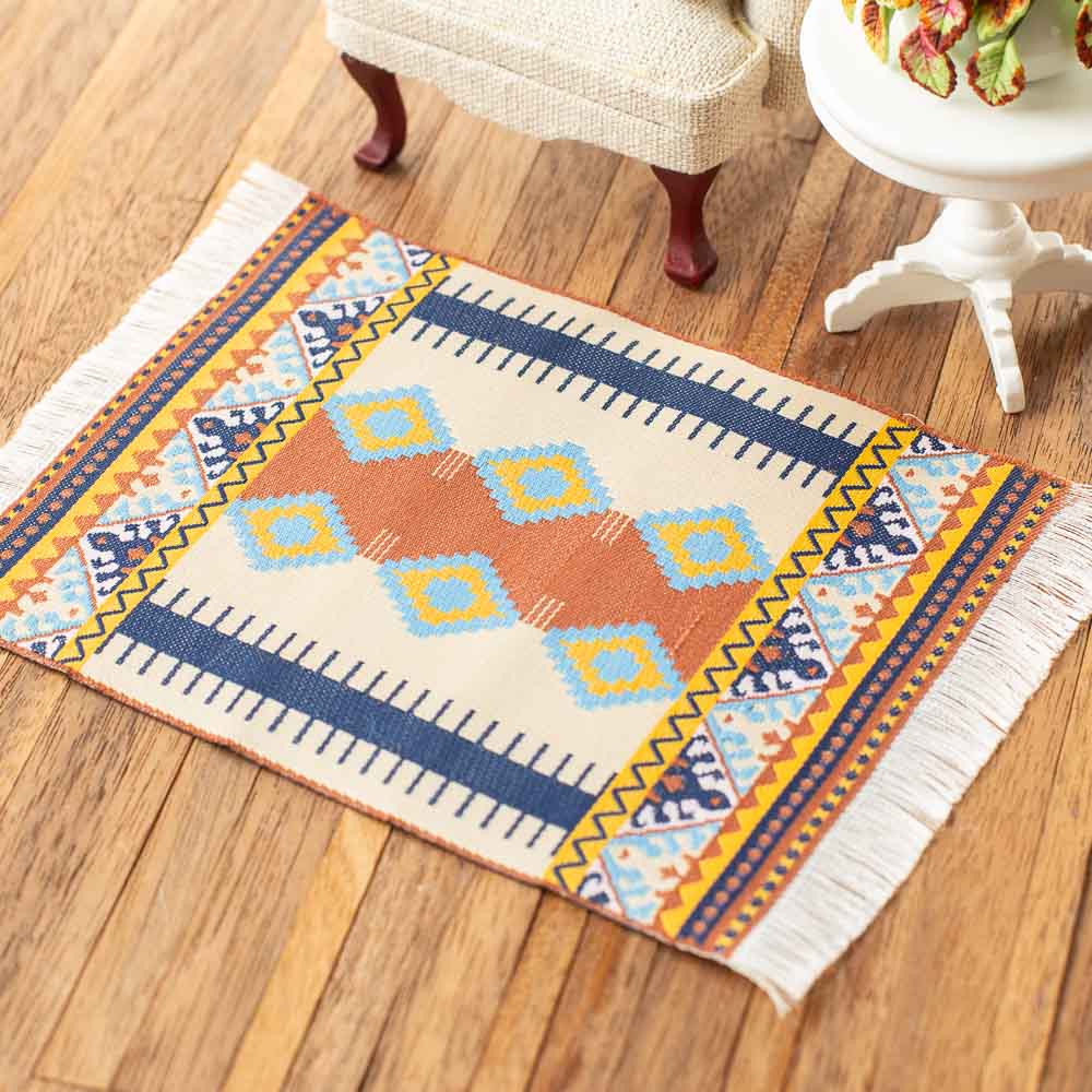 NCSK050-02 5.75 x 4 in. Turkish Woven Area Rug, Orange