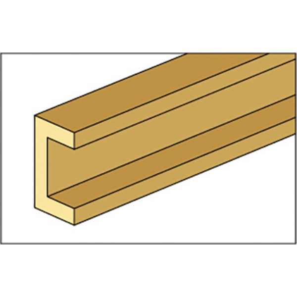 NE549 0.5 in. Channel for Dollhouse Miniature