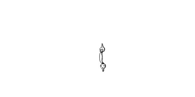 OLDC100 Ball & Spear Door Handle for Dollhouse Miniature