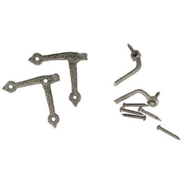 OLDS112 L Shutter Hinge for Dollhouse Miniatures - Pack of 2