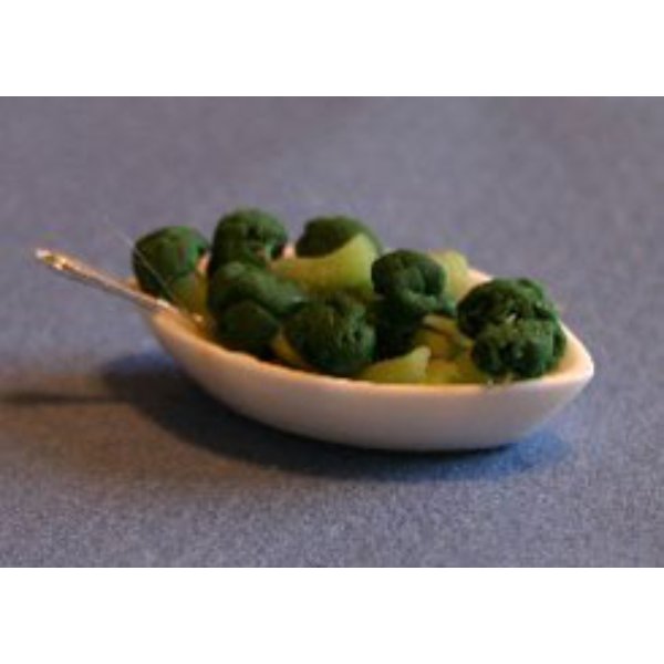 RND7 Broccoli Side Dish for Dollhouse Miniature