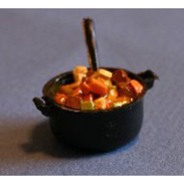 RND99 Stew in Pot for Dollhouse Miniature