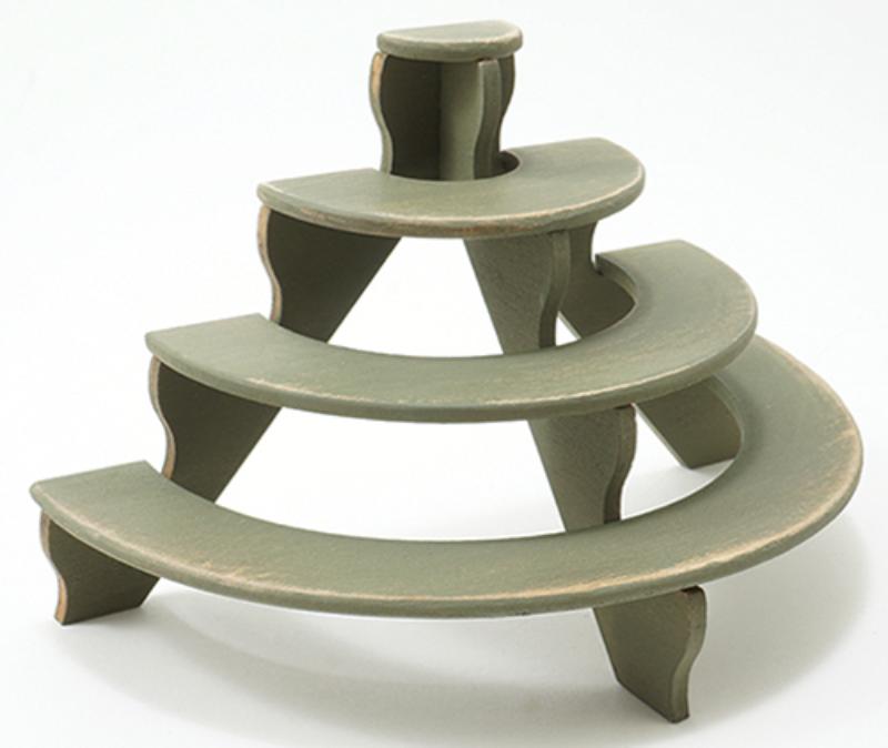 STT911 Half-Moon Bench for Dollhouse Miniature