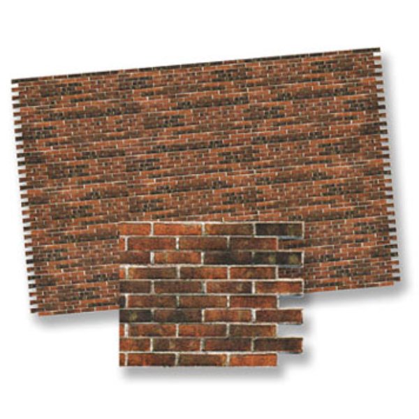 WM34978 Dark Brick Wall Material for Dollhouse Miniature