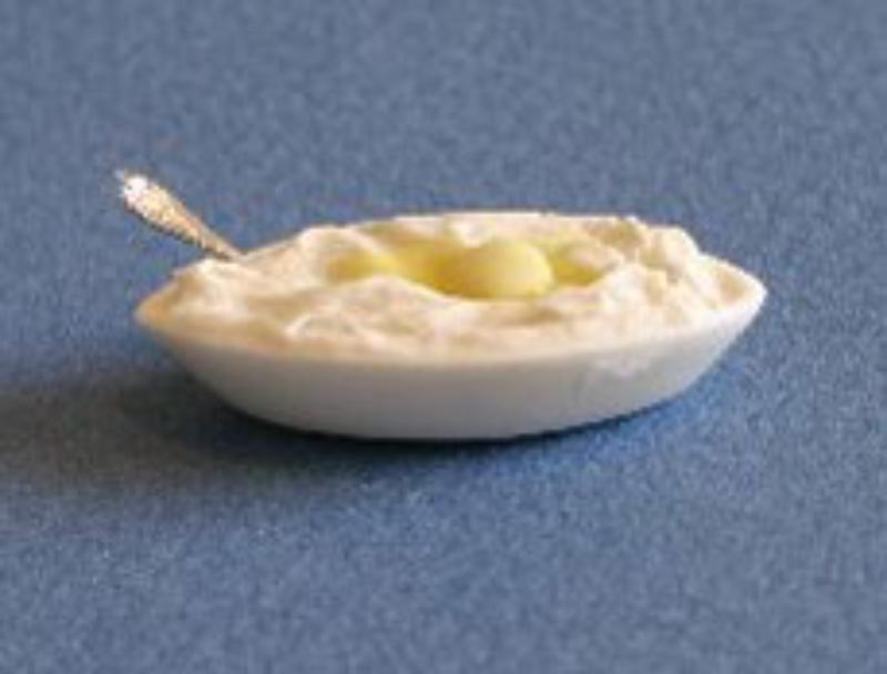 RND68 Mashed Potatoes Side Dish for Dollhouse Miniature