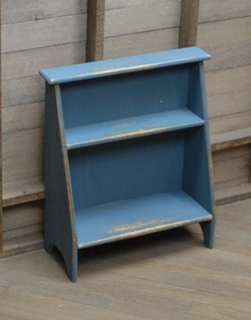 STT912B Bucket Bench for Dollhouse Miniature, Blue