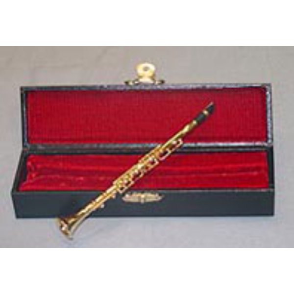VMM304 6 in. Clarinet with Case for Dollhouse Miniature