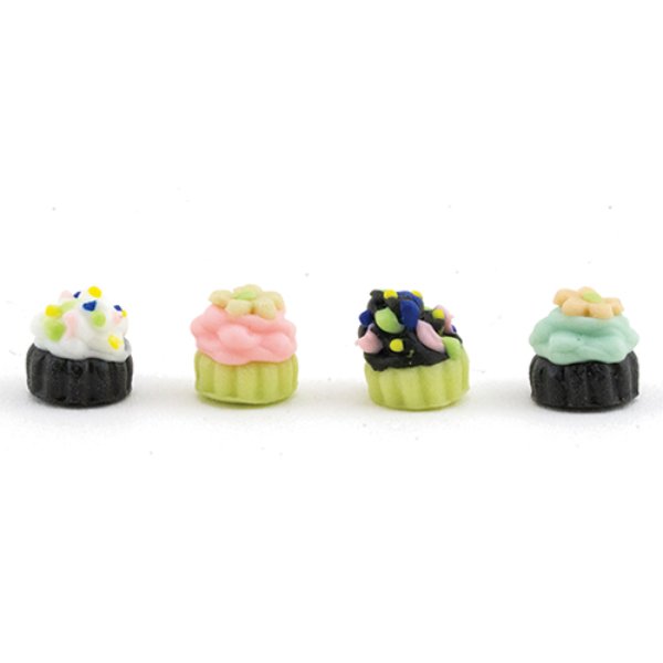 ART212 Cupcakes for Dollhouse Miniature - Pack of 4