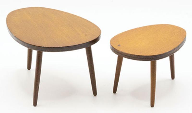 ART419 Nesting Tables Set, 2 Piece, Walnut