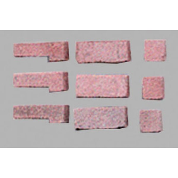 AAM0180C Red Blend Brick Corner for Dollhouse Miniature - 125 Piece