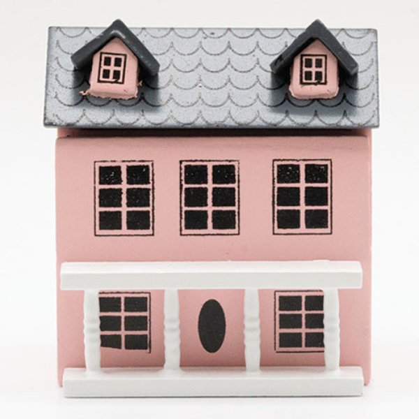 ART428 Small Pink Doll House for Dollhouse Miniature