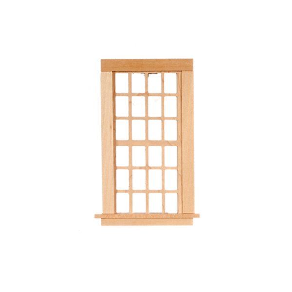 AS2120 12 Over 12 Single Window for Dollhouse Miniatures