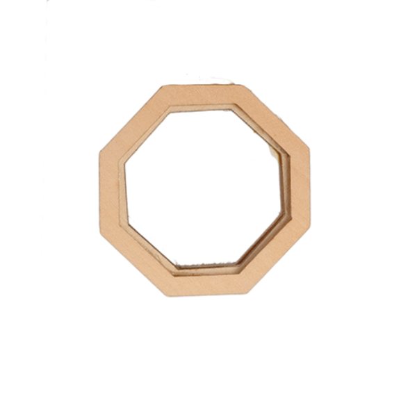 AS2139 Octagon One Pane Window for Dollhouse Miniature
