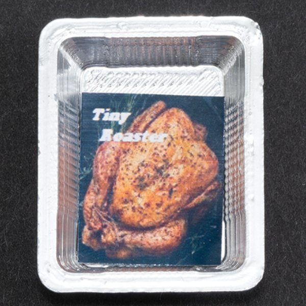 ART216 Chicken Roasting Pan for Dollhouse Miniature - Small