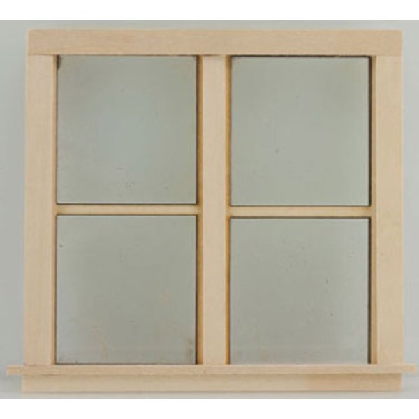 AS0402 Non-Working Double Window for Dollhouse Miniature
