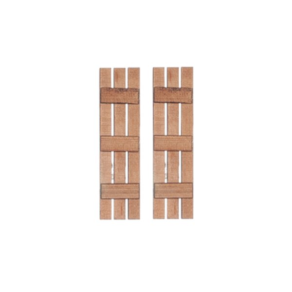 AS2006 Slats Shutters for Dollhouse Miniature - Pack of 2