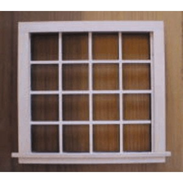 AS2124 16 Pane Double Window for Dollhouse Miniature