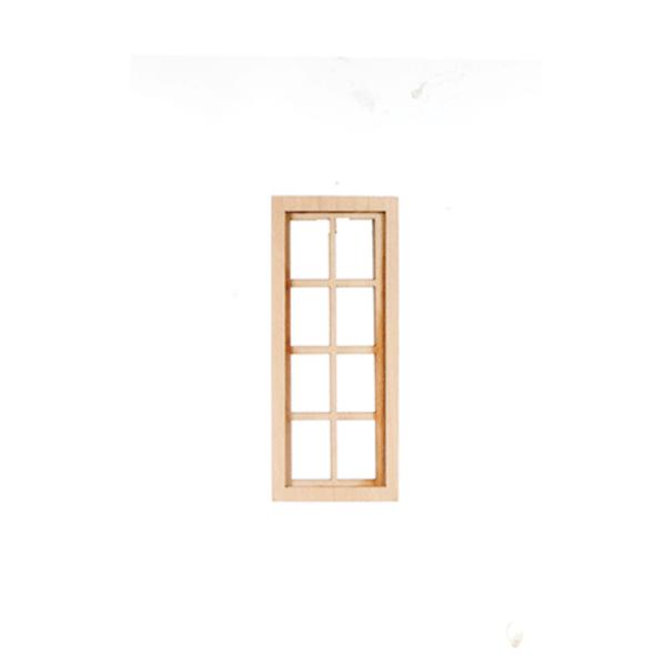 AS404NAR 4 Over 4 Narrow Window for Dollhouse Miniature
