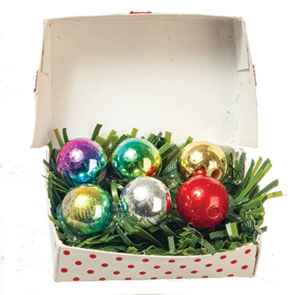 AZA9934 Ornament Gift Box for Dollhouse Miniature - 6 Piece