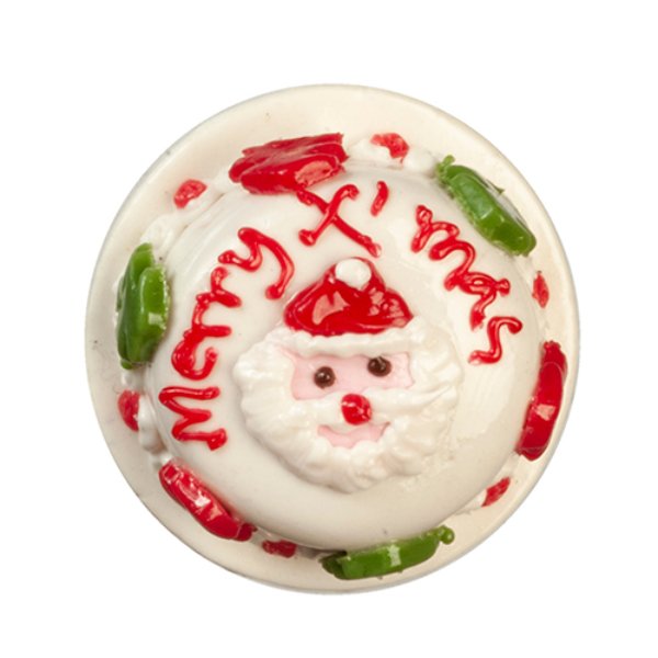 AZG6247 Christmas Cake for Dollhouse Miniatures