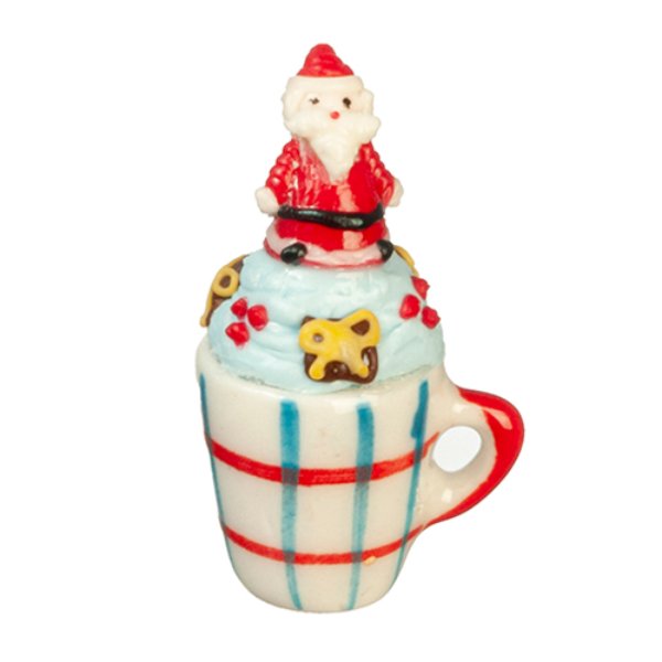 AZG6283 Christmas Cupcake Mug for Dollhouse Miniature