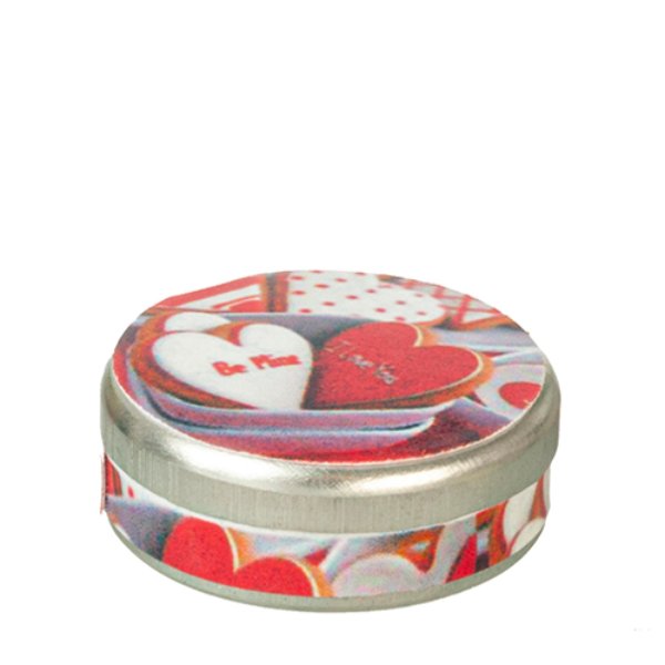 AZG6285 Valentine Cookie Tin for Dollhouse Miniature