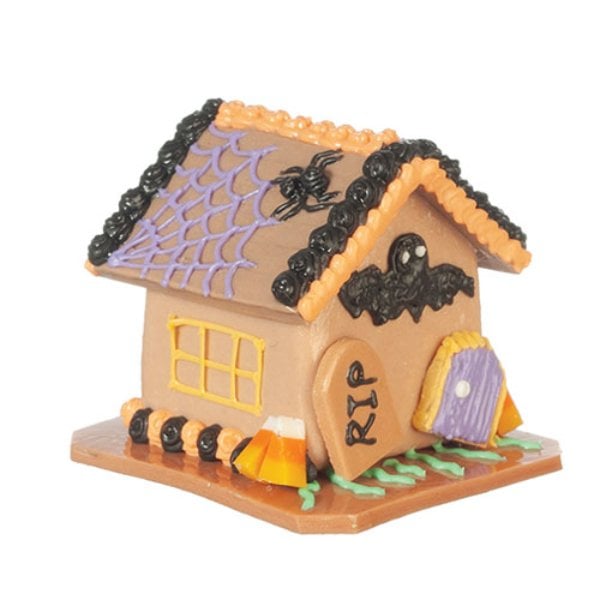 AZG6014 Halloween Gingerbread House for Dollhouse Miniature