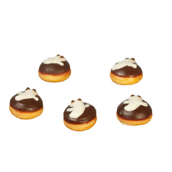 AZG6228 Ghost Donuts for Dollhouse Miniature - 5 Piece