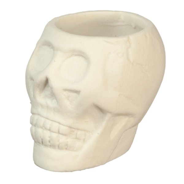 AZG6431 Halloween Skull Container for Dollhouse Miniatures