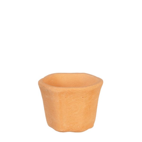 AZG6480 Small Hexagon Terra Cotta Pot for Dollhouse Miniature