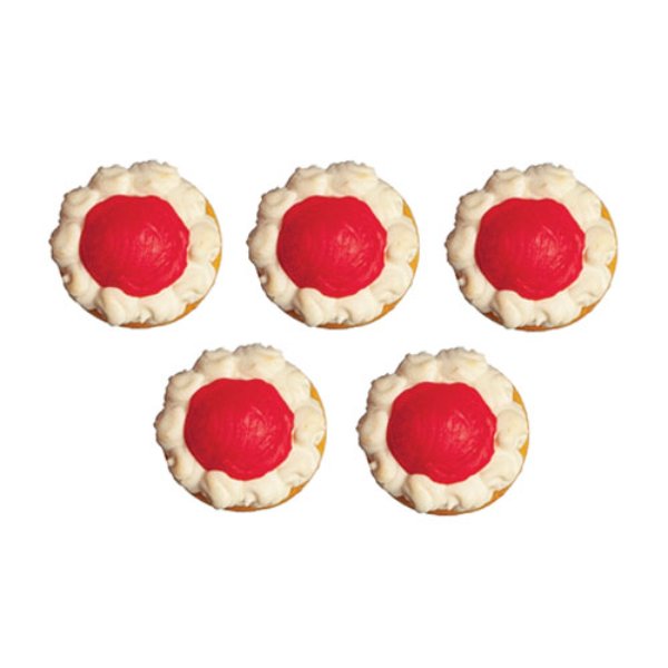 AZG6751 Strawberry Donuts for Dollhouse Miniature - 5 Piece
