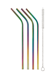 42005-2 Rainbow Drinking Straws - Set of 8