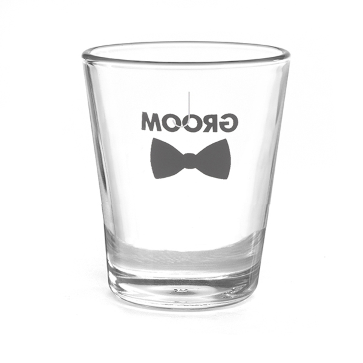 Picture of Hortense B Hewitt 38840P Personalized Bow Tie Wedding Party Shot Glass - Groom