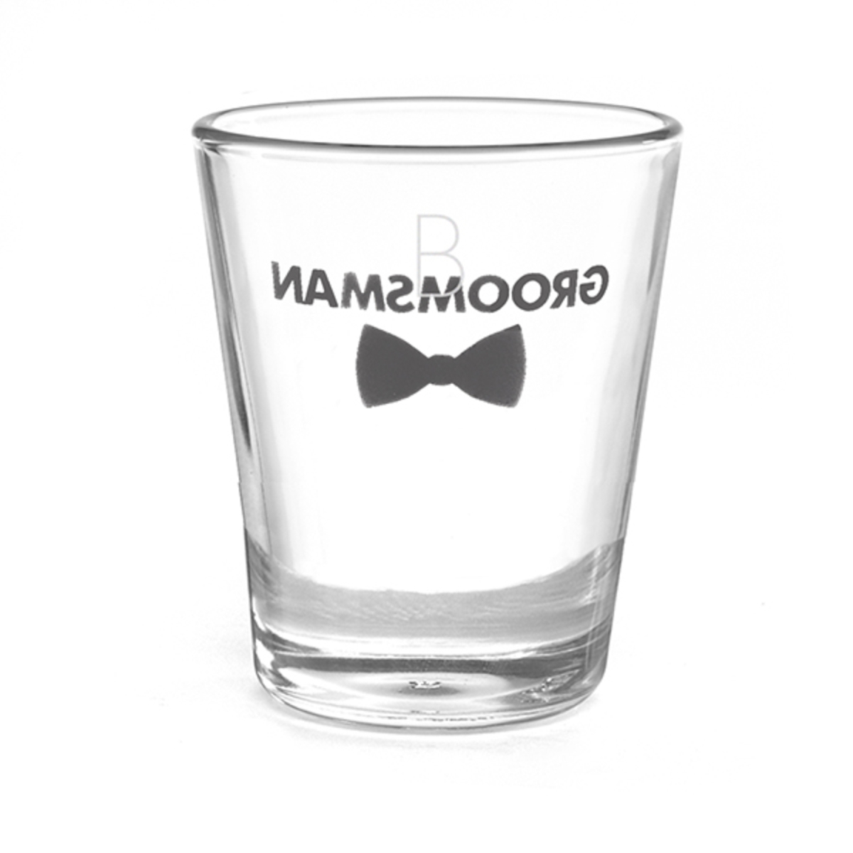 Picture of Hortense B Hewitt 38850P Personalized Bow Tie Wedding Party Shot Glass - Groomsman