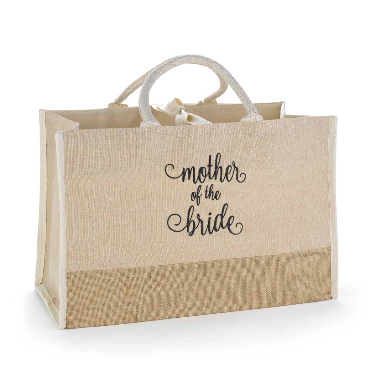 Hortense B. Hewitt 55174 Mother of the Bride Natural Jute Tote Bag - Large