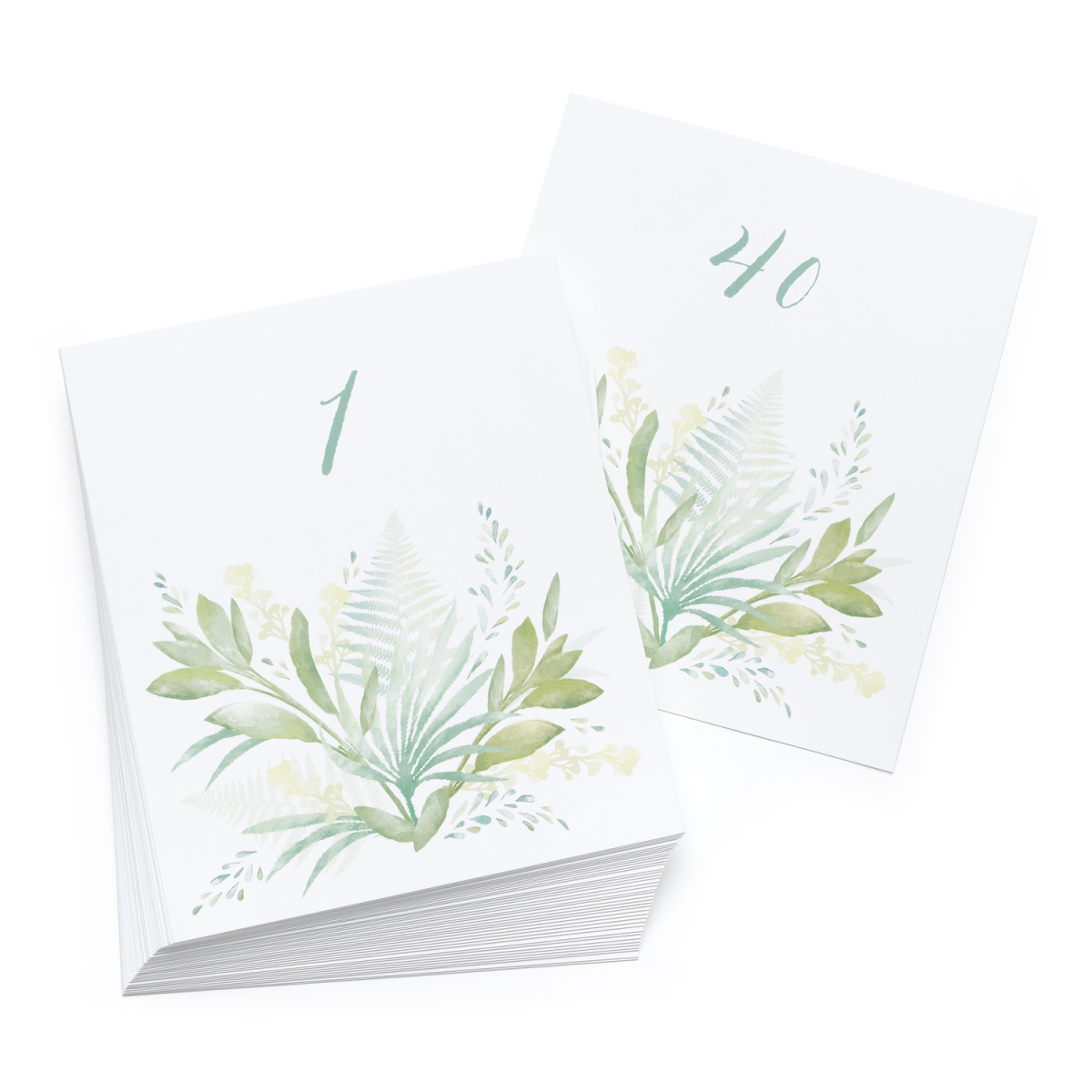 Picture of Hortense B. Hewitt 55504 Greenery Table Number Cards - Pack of 40
