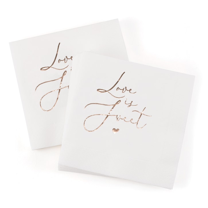 Picture of Hortensebhewitt 55713 4.75 in. Love is Sweet Napkins