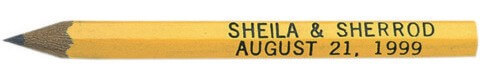 Hex Golf Pencils - Yellow - Pack of 1008